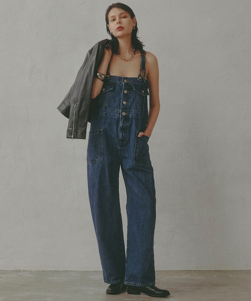 SOMETHING(サムシング)の「【GISELe 4月号掲載】atelier SOMETHING BUTTON UP SALOPETTE/アトリエサムシング3WAYデニムサロペット(サロペット/オーバーオール・レディース・ブルー/インディゴブルー・FREE)」の1枚目の写真