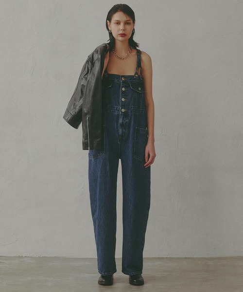 SOMETHING(サムシング)の「【GISELe 4月号掲載】atelier SOMETHING BUTTON UP SALOPETTE/アトリエサムシング3WAYデニムサロペット(サロペット/オーバーオール・レディース・ブルー/インディゴブルー・FREE)」の3枚目の写真