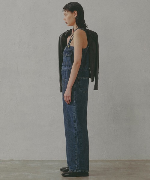 SOMETHING(サムシング)の「【GISELe 4月号掲載】atelier SOMETHING BUTTON UP SALOPETTE/アトリエサムシング3WAYデニムサロペット(サロペット/オーバーオール・レディース・ブルー/インディゴブルー・FREE)」の4枚目の写真