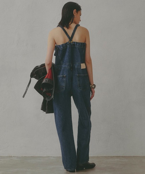 SOMETHING(サムシング)の「【GISELe 4月号掲載】atelier SOMETHING BUTTON UP SALOPETTE/アトリエサムシング3WAYデニムサロペット(サロペット/オーバーオール・レディース・ブルー/インディゴブルー・FREE)」の8枚目の写真