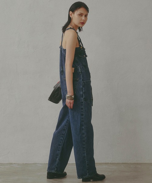 SOMETHING(サムシング)の「【GISELe 4月号掲載】atelier SOMETHING BUTTON UP SALOPETTE/アトリエサムシング3WAYデニムサロペット(サロペット/オーバーオール・レディース・ブルー/インディゴブルー・FREE)」の9枚目の写真