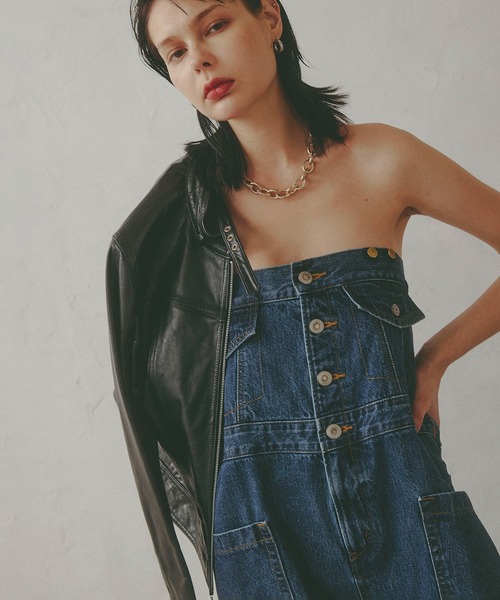 SOMETHING(サムシング)の「【GISELe 4月号掲載】atelier SOMETHING BUTTON UP SALOPETTE/アトリエサムシング3WAYデニムサロペット(サロペット/オーバーオール・レディース・ブルー/インディゴブルー・FREE)」の11枚目の写真