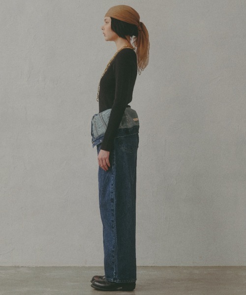 SOMETHING(サムシング)の「【GISELe 4月号掲載】atelier SOMETHING BUTTON UP SALOPETTE/アトリエサムシング3WAYデニムサロペット(サロペット/オーバーオール・レディース・ブルー/インディゴブルー・FREE)」の18枚目の写真