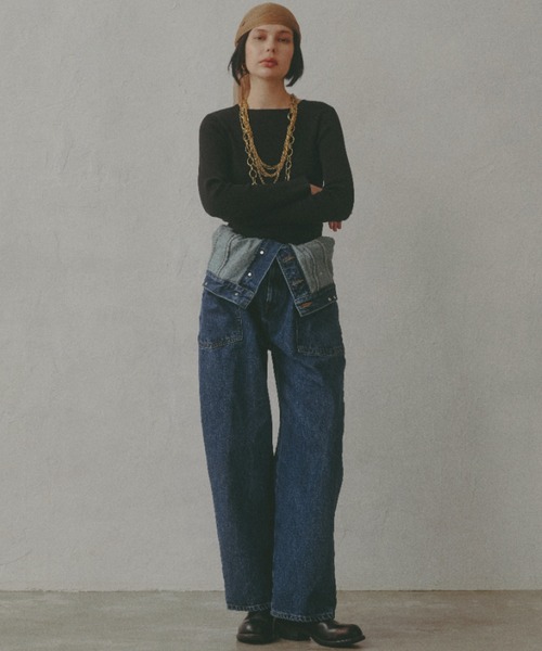 SOMETHING(サムシング)の「【GISELe 4月号掲載】atelier SOMETHING BUTTON UP SALOPETTE/アトリエサムシング3WAYデニムサロペット(サロペット/オーバーオール・レディース・ブルー/インディゴブルー・FREE)」の22枚目の写真