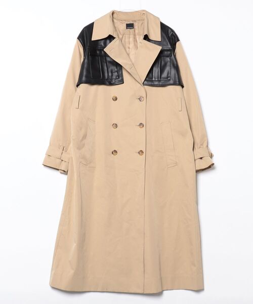 リーンモーメント トレンチコート 未使用 M ブランド古着】LEANN