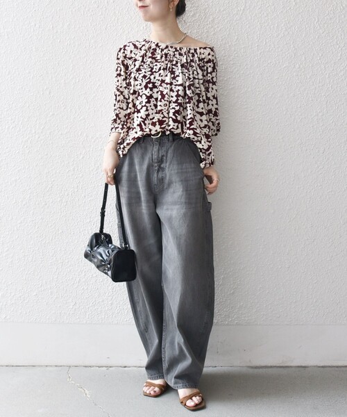 セール】SHIPS any:〈洗濯機可能〉フラワー ポリエステル ベロア