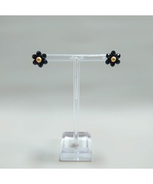 【SunnyBOX】ビーズフラワーの一粒ピアス(MA)