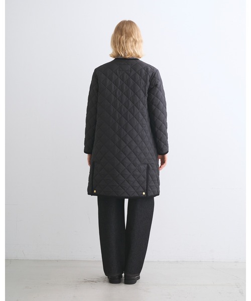 Traditional Weatherwear(トラディショナルウェザーウェア)の「ARKLEY A-LINE LONG(ダウンジャケット/コート・レディース・ネイビー/ブラック・34/32/36)」の7枚目の写真