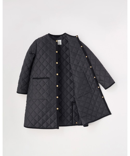 Traditional Weatherwear(トラディショナルウェザーウェア)の「ARKLEY A-LINE LONG(ダウンジャケット/コート・レディース・ネイビー/ブラック・34/32/36)」の3枚目の写真