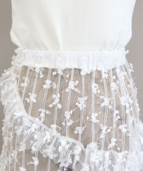 DONOBAN（ドノバン）の「レイヤードレーススカート（スカート・レディース・ホワイト・ONE）」の14枚目の写真