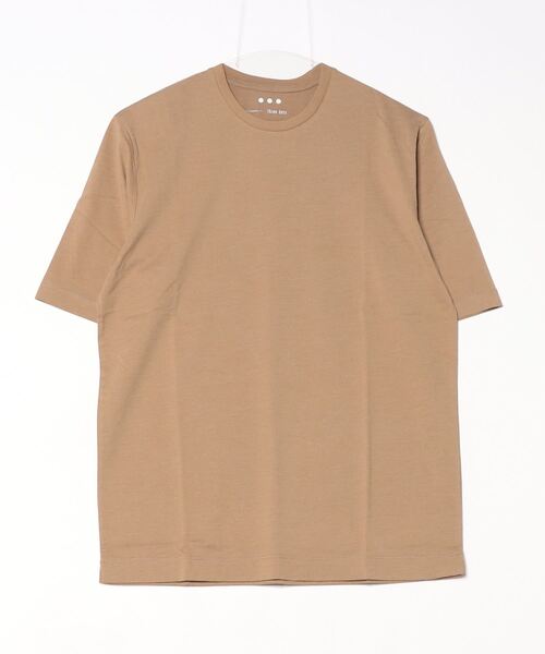 three dots(スリードッツ)の「パウダリーコットン クルーネックTシャツ(Tシャツ/カットソー・レディース・オリーブ/ウィート・SMALL/MEDIUM/LARGE/X-LARGE)」の4枚目の写真