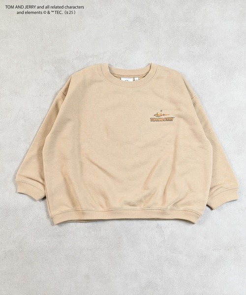 Tom＆Jerry（トムアンドジェリー）の「【トムとジェリー】別注プリントトレーナー（スウェット・キッズ・ベージュ/ラベンダー/ホワイト系その他/チャコール・100/130/150/140/120/110/95/90/80）」の10枚目の写真