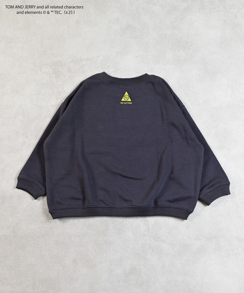 Tom＆Jerry（トムアンドジェリー）の「【トムとジェリー】別注プリントトレーナー（スウェット・キッズ・ベージュ/ラベンダー/ホワイト系その他/チャコール・100/130/150/140/120/110/95/90/80）」の13枚目の写真