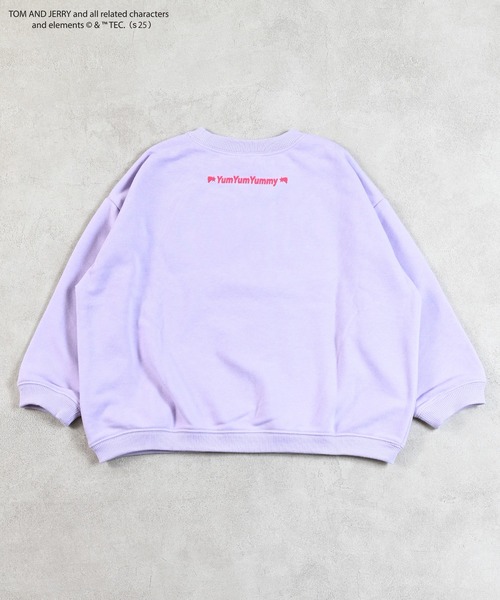 Tom＆Jerry（トムアンドジェリー）の「【トムとジェリー】別注プリントトレーナー（スウェット・キッズ・ベージュ/ラベンダー/ホワイト系その他/チャコール・100/130/150/140/120/110/95/90/80）」の9枚目の写真