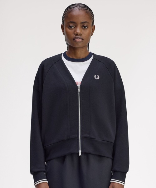 フレッドペリー Zip-Through Cardigan Zip-Through Sweatshirt Cardigan／ジップアップスウェット