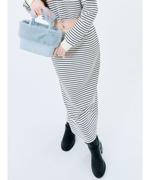 LILY BROWN（リリーブラウン）の「ペンシルスウェットスカート（スカート・レディース・アイボリー/グレー/ピンク/ネイビー/その他・F）」の10枚目の写真