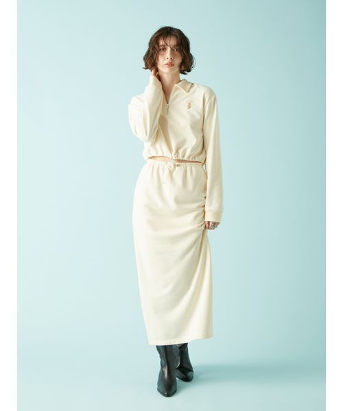 LILY BROWN（リリーブラウン）の「ペンシルスウェットスカート（スカート・レディース・アイボリー/グレー/ピンク/ネイビー/その他・F）」の21枚目の写真