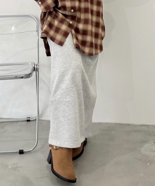 LILY BROWN（リリーブラウン）の「ペンシルスウェットスカート（スカート・レディース・アイボリー/グレー/ピンク/ネイビー/その他・F）」の3枚目の写真