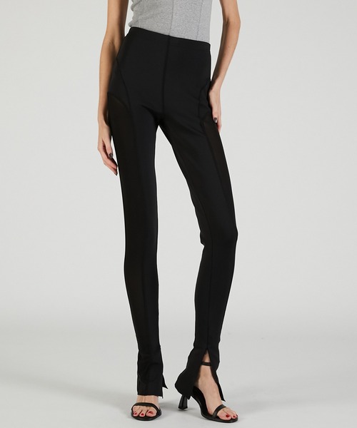 PRANK PROJECT（プランクプロジェクト）の「ジップヘムレギンス / Zip Hem Leggings（レギンス/スパッツ・レディース・ブラック/マルチ/レッド・S/M）」の6枚目の写真
