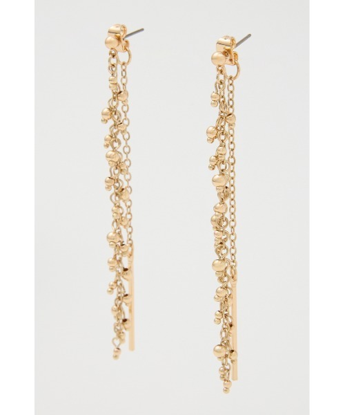 rienda（リエンダ）の「ラグジュアリーチェーンピアス（ピアス（両耳用）・レディース・ホワイト/ゴールド・FREE）」の3枚目の写真