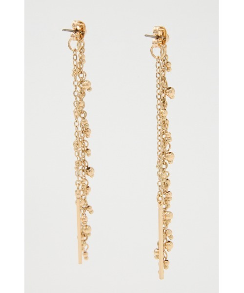 rienda（リエンダ）の「ラグジュアリーチェーンピアス（ピアス（両耳用）・レディース・ホワイト/ゴールド・FREE）」の5枚目の写真