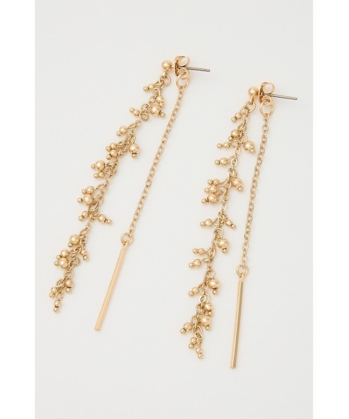 rienda（リエンダ）の「ラグジュアリーチェーンピアス（ピアス（両耳用）・レディース・ホワイト/ゴールド・FREE）」の6枚目の写真