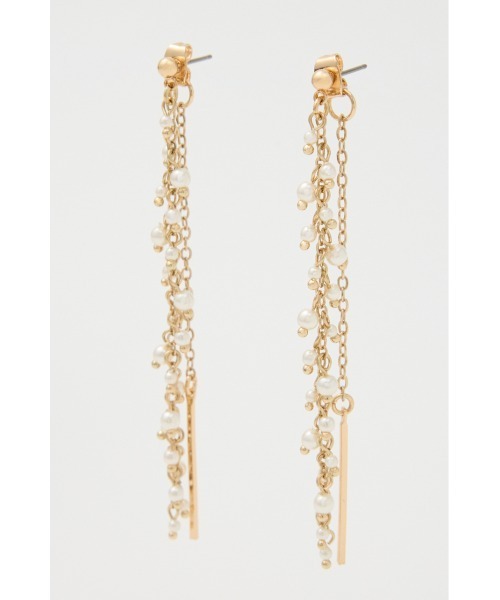 rienda（リエンダ）の「ラグジュアリーチェーンピアス（ピアス（両耳用）・レディース・ホワイト/ゴールド・FREE）」の7枚目の写真