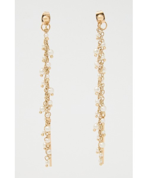 rienda（リエンダ）の「ラグジュアリーチェーンピアス（ピアス（両耳用）・レディース・ホワイト/ゴールド・FREE）」の8枚目の写真