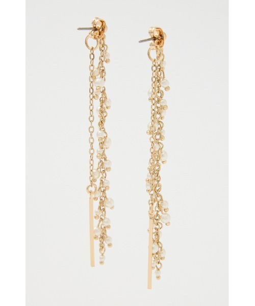 rienda（リエンダ）の「ラグジュアリーチェーンピアス（ピアス（両耳用）・レディース・ホワイト/ゴールド・FREE）」の9枚目の写真