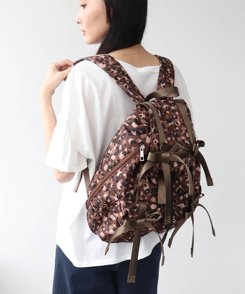 Three Four Time(スリーフォータイム)の「【Casselini】リボンバックパック(バックパック/リュック・レディース・ブラウン・FREE)」の2枚目の写真