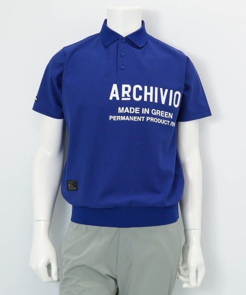 archivio(アルチビオ)の「<MENS>【メンズ】ライン襟速乾ニットポロシャツ(ポロシャツ・メンズ・ホワイト/ネイビー/ブルー・LL/M/L)」の6枚目の写真