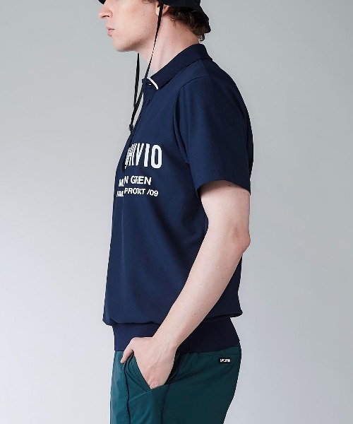 archivio(アルチビオ)の「<MENS>【メンズ】ライン襟速乾ニットポロシャツ(ポロシャツ・メンズ・ホワイト/ネイビー/ブルー・LL/M/L)」の10枚目の写真