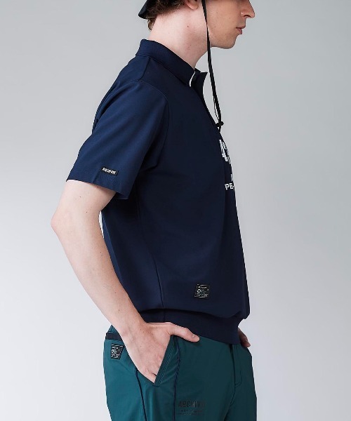 archivio(アルチビオ)の「<MENS>【メンズ】ライン襟速乾ニットポロシャツ(ポロシャツ・メンズ・ホワイト/ネイビー/ブルー・LL/M/L)」の12枚目の写真