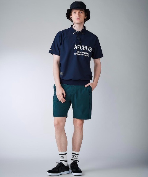 archivio(アルチビオ)の「<MENS>【メンズ】ライン襟速乾ニットポロシャツ(ポロシャツ・メンズ・ホワイト/ネイビー/ブルー・LL/M/L)」の13枚目の写真