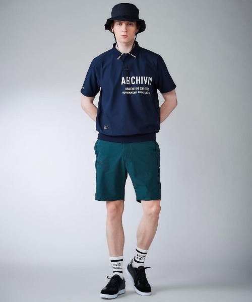 archivio(アルチビオ)の「<MENS>【メンズ】ライン襟速乾ニットポロシャツ(ポロシャツ・メンズ・ホワイト/ネイビー/ブルー・LL/M/L)」の14枚目の写真