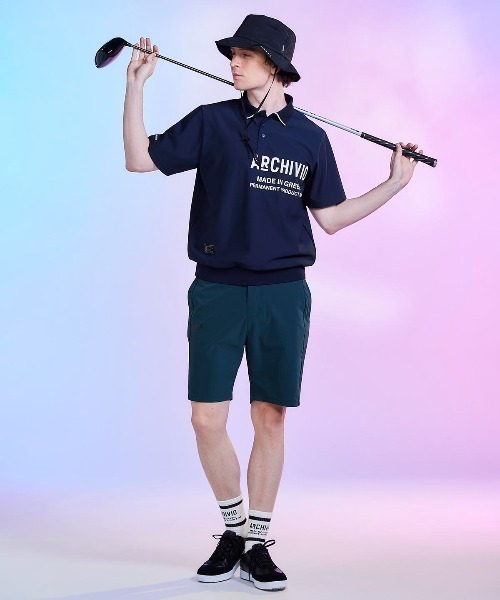 archivio(アルチビオ)の「<MENS>【メンズ】ライン襟速乾ニットポロシャツ(ポロシャツ・メンズ・ホワイト/ネイビー/ブルー・LL/M/L)」の16枚目の写真