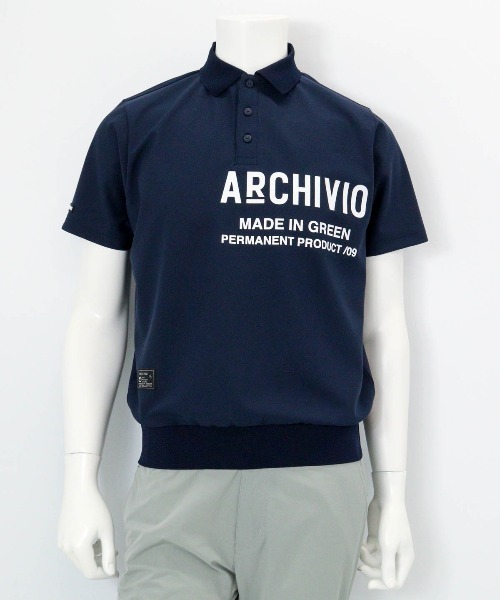 archivio(アルチビオ)の「<MENS>【メンズ】ライン襟速乾ニットポロシャツ(ポロシャツ・メンズ・ホワイト/ネイビー/ブルー・LL/M/L)」の5枚目の写真