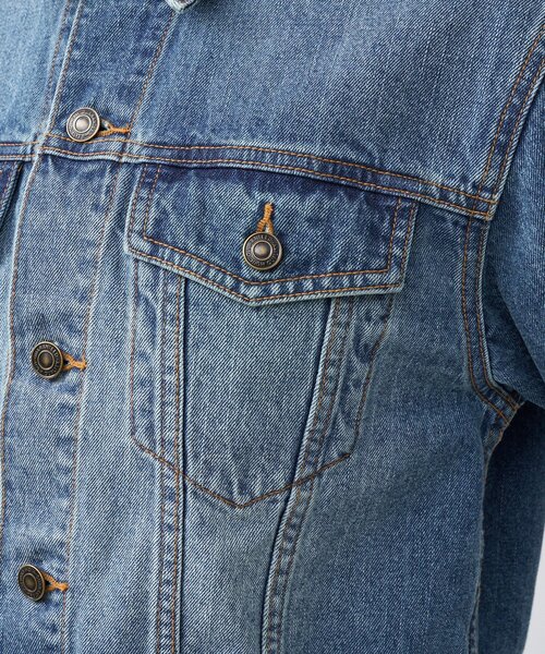 RIVE DROITE（リヴドロワ）の「【MONN.:.(モン)】ショートデニムジャケット（デニムジャケット・レディース・ブルー・FREE）」の15枚目の写真