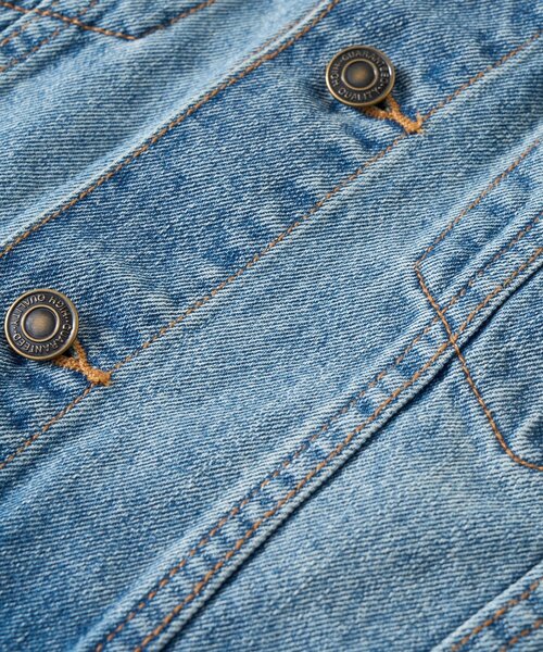 RIVE DROITE（リヴドロワ）の「【MONN.:.(モン)】ショートデニムジャケット（デニムジャケット・レディース・ブルー・FREE）」の17枚目の写真