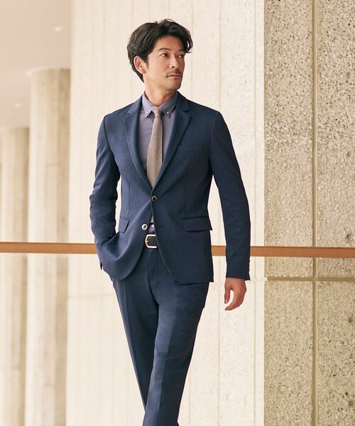 EPOCA UOMO(エポカウォモ)の「ブライトポリエステル混ロングスリーブシャツ(シャツ/ブラウス・メンズ・ホワイト/ネイビー/グレー系その他2・46/48)」の4枚目の写真