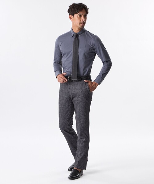 EPOCA UOMO(エポカウォモ)の「ブライトポリエステル混ロングスリーブシャツ(シャツ/ブラウス・メンズ・ホワイト/ネイビー/グレー系その他2・46/48)」の6枚目の写真