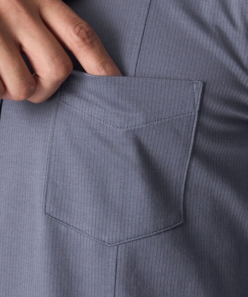 EPOCA UOMO(エポカウォモ)の「ブライトポリエステル混ロングスリーブシャツ(シャツ/ブラウス・メンズ・ホワイト/ネイビー/グレー系その他2・46/48)」の11枚目の写真