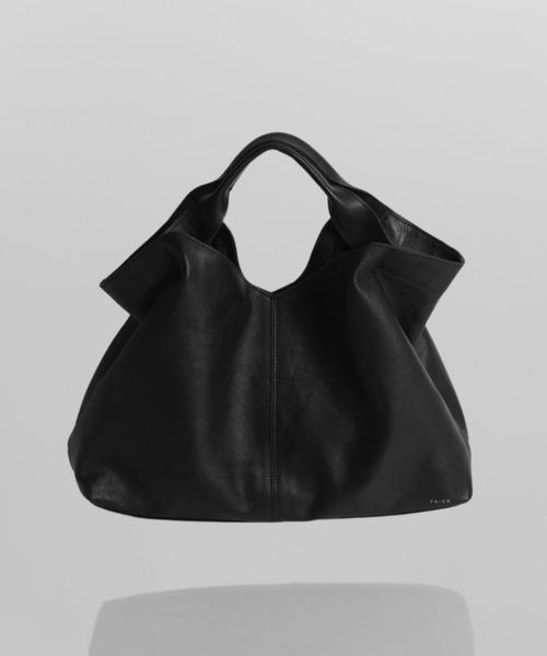 YArKA（ヤーカ）の「【YArKA/ヤーカ】real leather change shape 2way bag [wam9] / リアルレザー変形底2way バッグ（トートバッグ・メンズ・ブラック・FREE）」の7枚目の写真