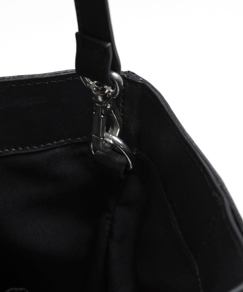 YArKA（ヤーカ）の「【YArKA/ヤーカ】real leather change shape 2way bag [wam9] / リアルレザー変形底2way バッグ（トートバッグ・メンズ・ブラック・FREE）」の12枚目の写真