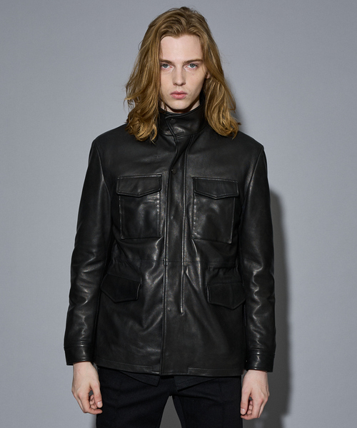 5351 POUR LES HOMMES(ゴーサンゴーイチプールオム)の「【25A/W】M-65 レザージャケット(ライダースジャケット・メンズ・ブラック・50/48/46/44)」の9枚目の写真