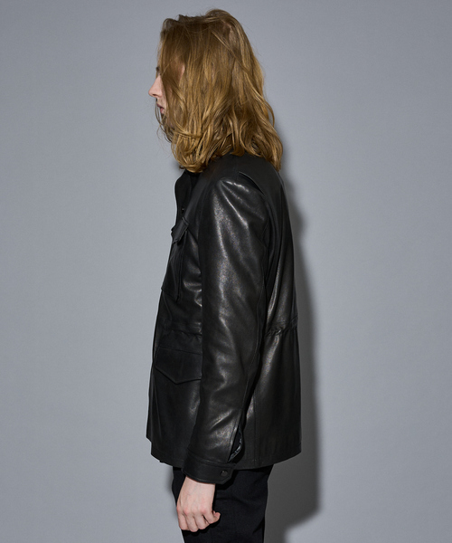 5351 POUR LES HOMMES(ゴーサンゴーイチプールオム)の「【25A/W】M-65 レザージャケット(ライダースジャケット・メンズ・ブラック・50/48/46/44)」の10枚目の写真