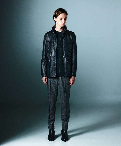 5351 POUR LES HOMMES(ゴーサンゴーイチプールオム)の「【25A/W】M-65 レザージャケット(ライダースジャケット・メンズ・ブラック・50/48/46/44)」の2枚目の写真