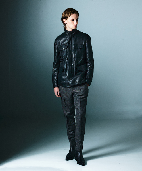 5351 POUR LES HOMMES(ゴーサンゴーイチプールオム)の「【25A/W】M-65 レザージャケット(ライダースジャケット・メンズ・ブラック・50/48/46/44)」の3枚目の写真