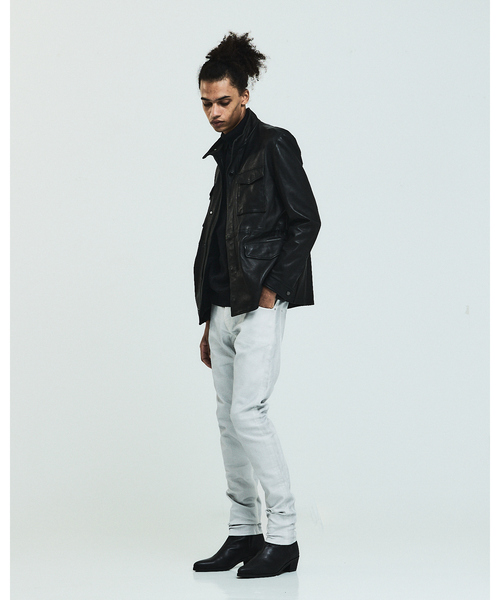 5351 POUR LES HOMMES(ゴーサンゴーイチプールオム)の「【25A/W】M-65 レザージャケット(ライダースジャケット・メンズ・ブラック・50/48/46/44)」の4枚目の写真
