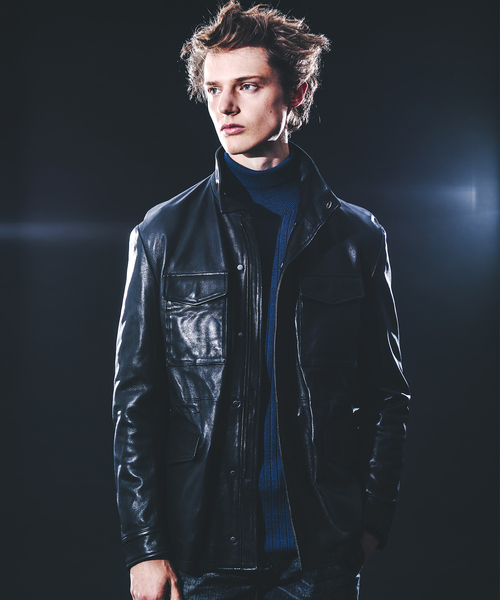 5351 POUR LES HOMMES(ゴーサンゴーイチプールオム)の「【25A/W】M-65 レザージャケット(ライダースジャケット・メンズ・ブラック・50/48/46/44)」の6枚目の写真